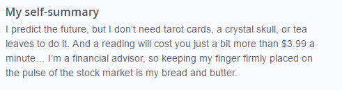 Intriguing OkCupid self summary example